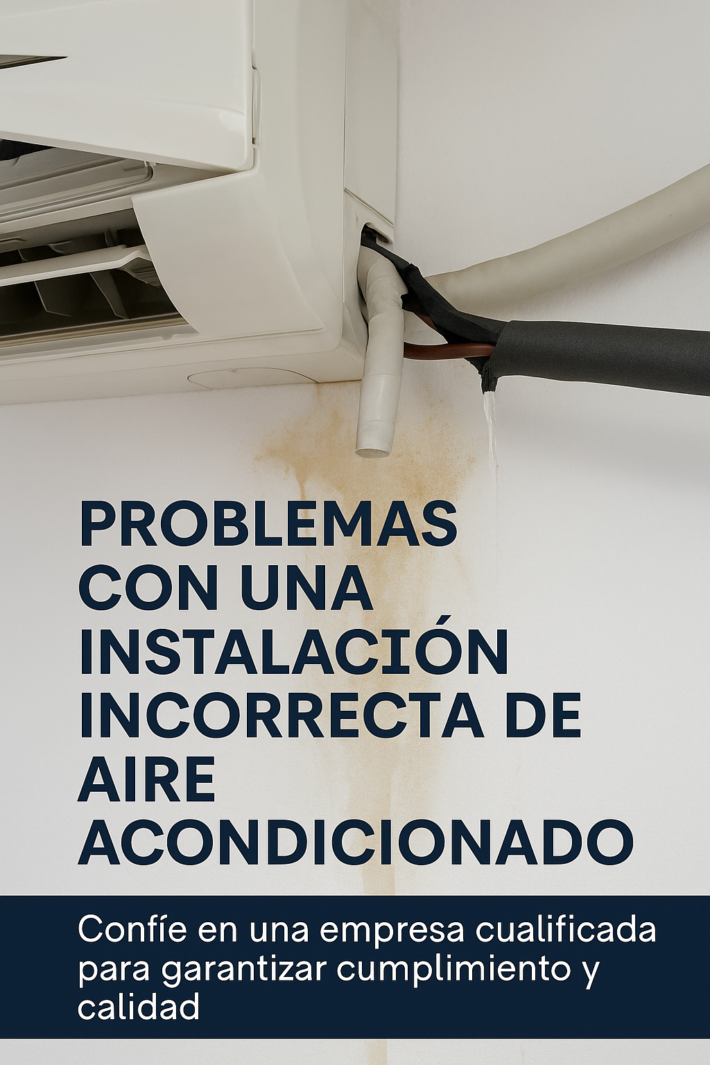problemas con una instalación incorrecta de aire acondicionado